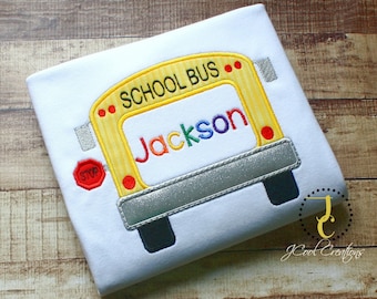 Back To School Shirt - 1st Day of School, Back To school Outfit, Back To School Dress, School Bus Shirt, Personalized Shirt, Monogram Shirt