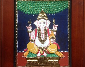 Tanjore Painting Lord Ganesha