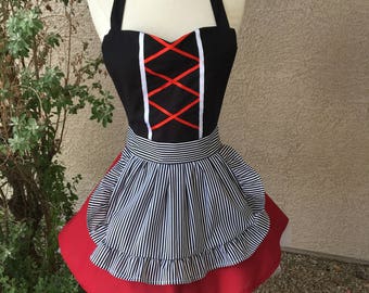 Small- Pirate costume apron dress