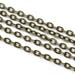 Set of 3 meter chain fine mesh brass bronze!