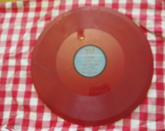 Al Jolsen Electrical Transcription 16" colored vinyl record
