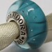 Authentic Pandora Turqoise Looking Glass Murano Glass Charm # 790924