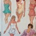 Vintage Simplicity Lingerie Pattern 1980's , McCall's Misses Kimono, Tap shorts, Camisole, Teddy Size N (10-12-14) Overlock Serger Pattern