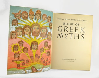 D'aulaires' book of Greek Byths 1962 No Dust Jacket
