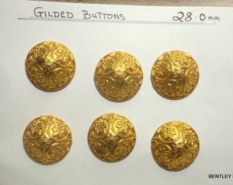 Antique Gilded GOLD BUTTONS