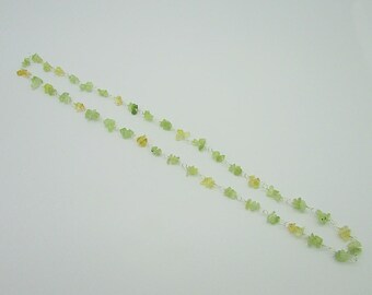 Lemon Quartz & Prehnite Summer Necklace