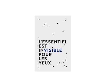 Graphic notebook with french words - Essentiel