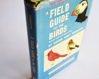 vintage bird field guide: A Field Guide to Western Birds by Roger Tory Peterson