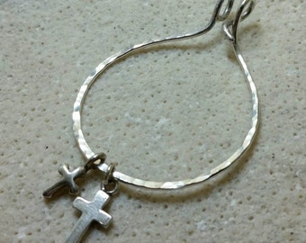 Unique Large Silver Charm Holder for Your Own Charms - XL -Hand Made to Order