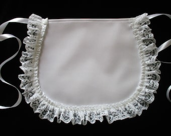 Victorian French Maids FANCY DRESS 100% cotton APRON - Made in England
