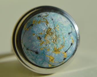 Collectable Artisan Handmade Lampwork Glass Snap Charm - Interchangeable Jewellery - Snap, Popper, Chunk, Button