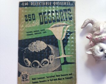 VTG mid century dessert cookbook