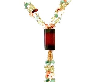 Sale 28 Inch No Clasp Multi Beaded Tassel Necklaces
