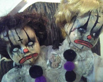 Conjoined Clown Twins Doll!