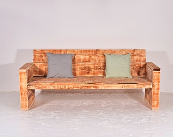 Gartenbank aus recyceltem Bauholz BARBERA