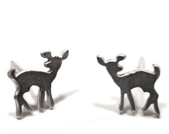Forest Fawn Studs - Patina Finish