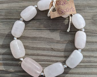 Rose Quartz Beaded Bracelet