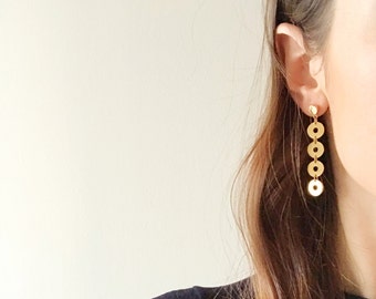Disc Earrings - Hypoallergenic Titanium