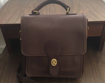 Vintage Coach Station Bag Brown