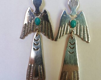 Sterling Silver Thunderbird Earrings