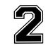 Iron on number 2 for t shirt transfer INSTANT DOWNLOAD