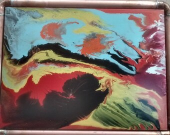 Artistic design with an industrial twist frame