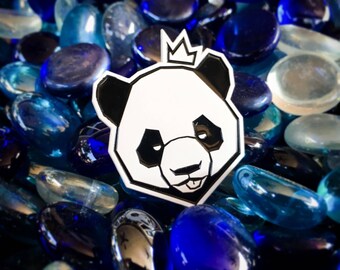 Pindabear: White Edition enamel pin
