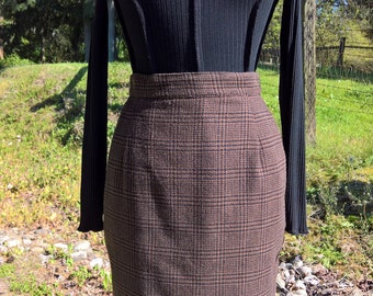 Vintage High Street Tweed Skirt