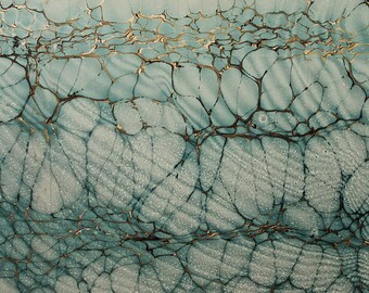 Marbling paper Art OCEANO role marbled