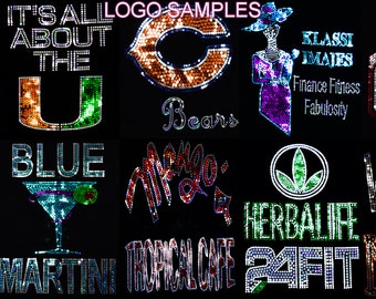 Custom made bling Sequins transfer ( copy of artwork costumer already bought).