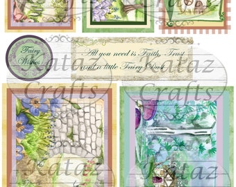 Fairy Garden Ephemera Digital Download
