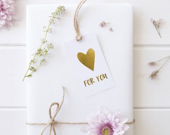 Gold Foil For You Gift Tags