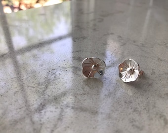 Sterling flower earrings