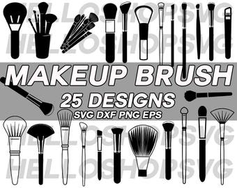 makeup brush svg, makeup svg, make up brush svg, fashion svg, monogram, cut file, silhouette, stencil, vinyl cut file, iron on, eps, png dxf