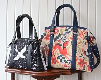 The Snowdrop Satchel in 2 sizes - PDF Sewing Pattern