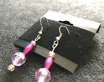 Pink Spring Dangle Earrings