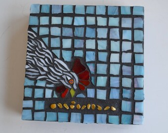 Chicken Mixed Media Mosaic