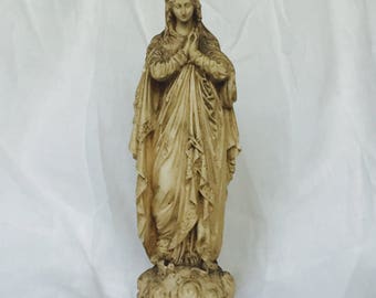 Lovely Old French Madonna Statue