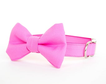 Bowtie Dog Collar - Real Men Wear Pink