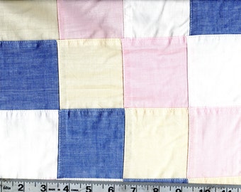 Patchwork Quilt Top Chambray Oxford Pre-Sewn Cotton Fabric by Robert Kaufman #561