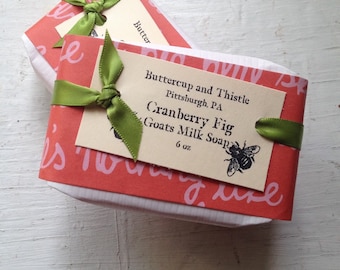 Cranberry Fig Goat's Milk Soap