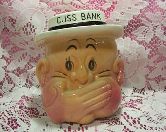 A Man's Head Cuss Bank