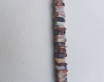 CRAZY LACE AGATE Square beads 4-6mm 8"