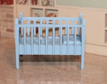 Marx dollhouse crib, nursery furniture Contemporary style for your tin litho dollhouse