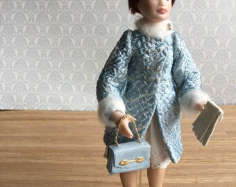 1:12 scale miniature porcelain doll, 1/12 scale dollhouse porcelain doll , dolls for dollhouses