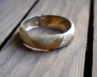 Gold Tone Monet Cuff Bracelet
