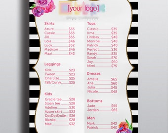 Price Chart - *New Styles Included