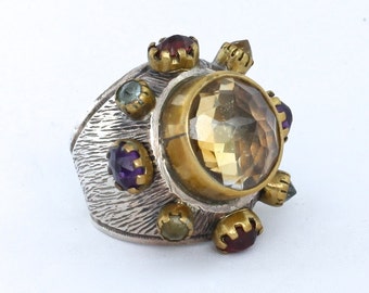 Vintage Citrine Maharaja Ring