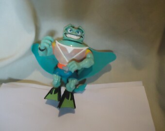 Vintage 1990 TMNT Teenage Mutant Ninja Turtles Ray Fillet Figure Toy by Mirage Studios, Playmate, collectable