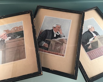 Courthouse Memorabilia Framed Judges Prints Art